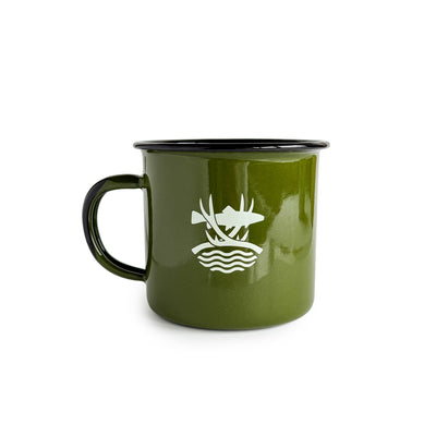 Enamel Camping Mugs - Green