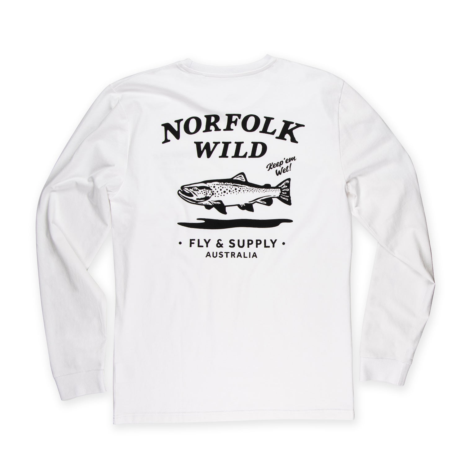 Norfolk Wild - The Tumut Long Sleeve back on white background
